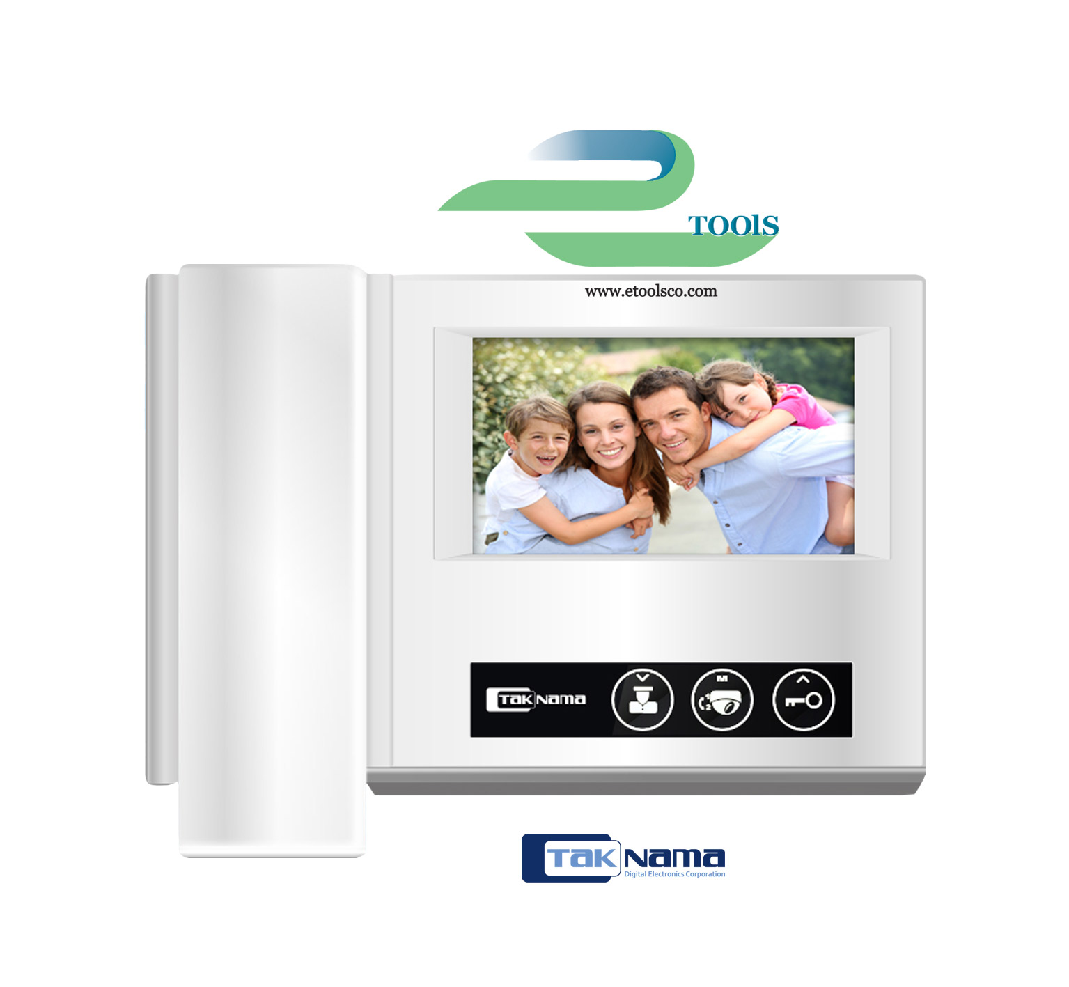 مانیتور آیفون تصویری تک نما VDP D43